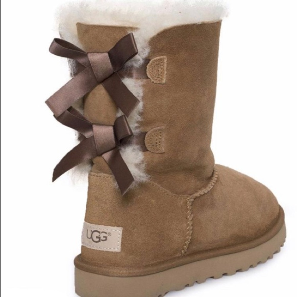 UGG CHESTNUT BAILEY BOW BOOTS